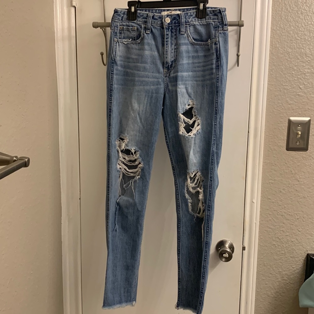 Distressed Hollister jeans